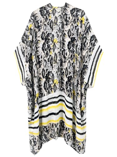 Image of Breezy Lane Women's Kimono Cardigan Summer Swimsuit Coverups Beach Cover Up with Floral Print for Vacation