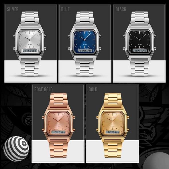 Image of Gosasa Big Face Men Digital Sports Watch Water Resistant Outdoor Easy Read Military Back Light Black Watch