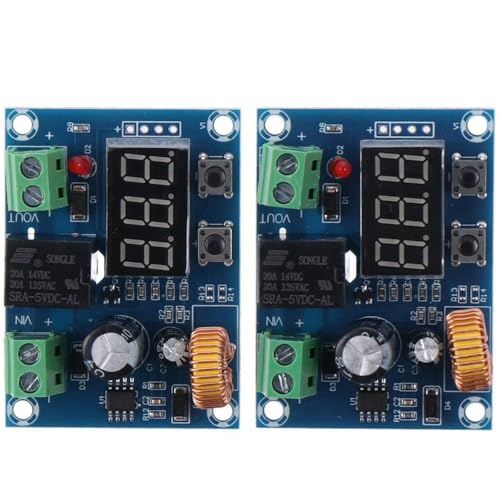 2Pcs DC Voltage Protection Module,Voltage Protection Digital Display Switch, Low Voltage Disconnect Protection Module