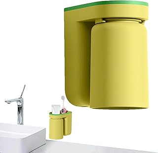 歯ブラシホルダー - 電動歯ブラシスタンド、粘着式壁掛け容器 |実用的な壁掛けカップラックオーガナイザー、コンパクトなバスルーム収納、シャワー、化粧台、キッチンカウンタートップ用の安全なグリップ
