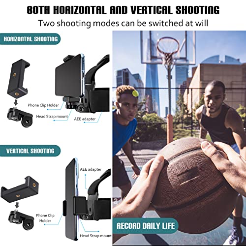 Phone Chest Harness Strap Mount Head Strap Holder Kit For Pov/Vlog Videos,Compatible With Iphone,Samsung,Gopro Hero 9, 8, 7, 6, 5,Osmo Action,Akaso,Action Camera And Cell Phone Video Shoot Accessories #TOP2