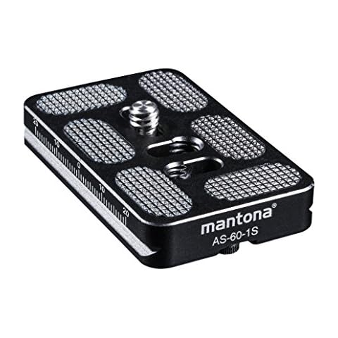 Mantona Schnellwechselplatte Arca Swiss, 60 mm schwarz Cover