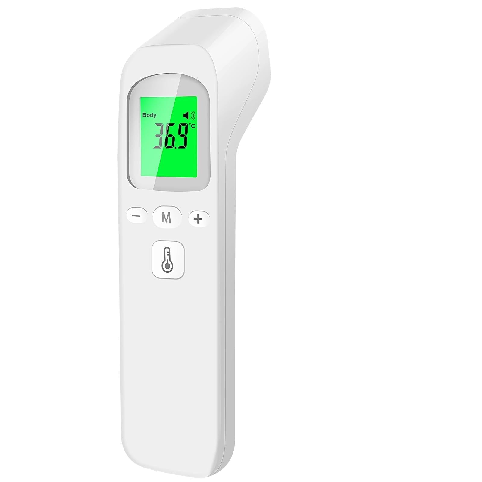 Thermometre Frontal Bebe et Adultes, Thermomètres Médicaux et Accessoires Thermomètre Infrarouge Sans Contact avec Ecran LCD, Mode Muet, Alerte Fièvre, Conversion ℃/℉ Numérique
