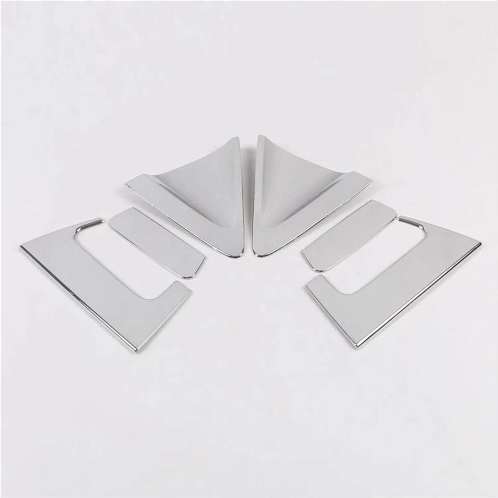 Kjhopy B Chrome Door Handle Cover Trim Molding Catch Overlay Garnish Cap Cup Protector For Vezel Hr-V Hrv 2015-2020 Lhd Front Exterior Door Handle(B)