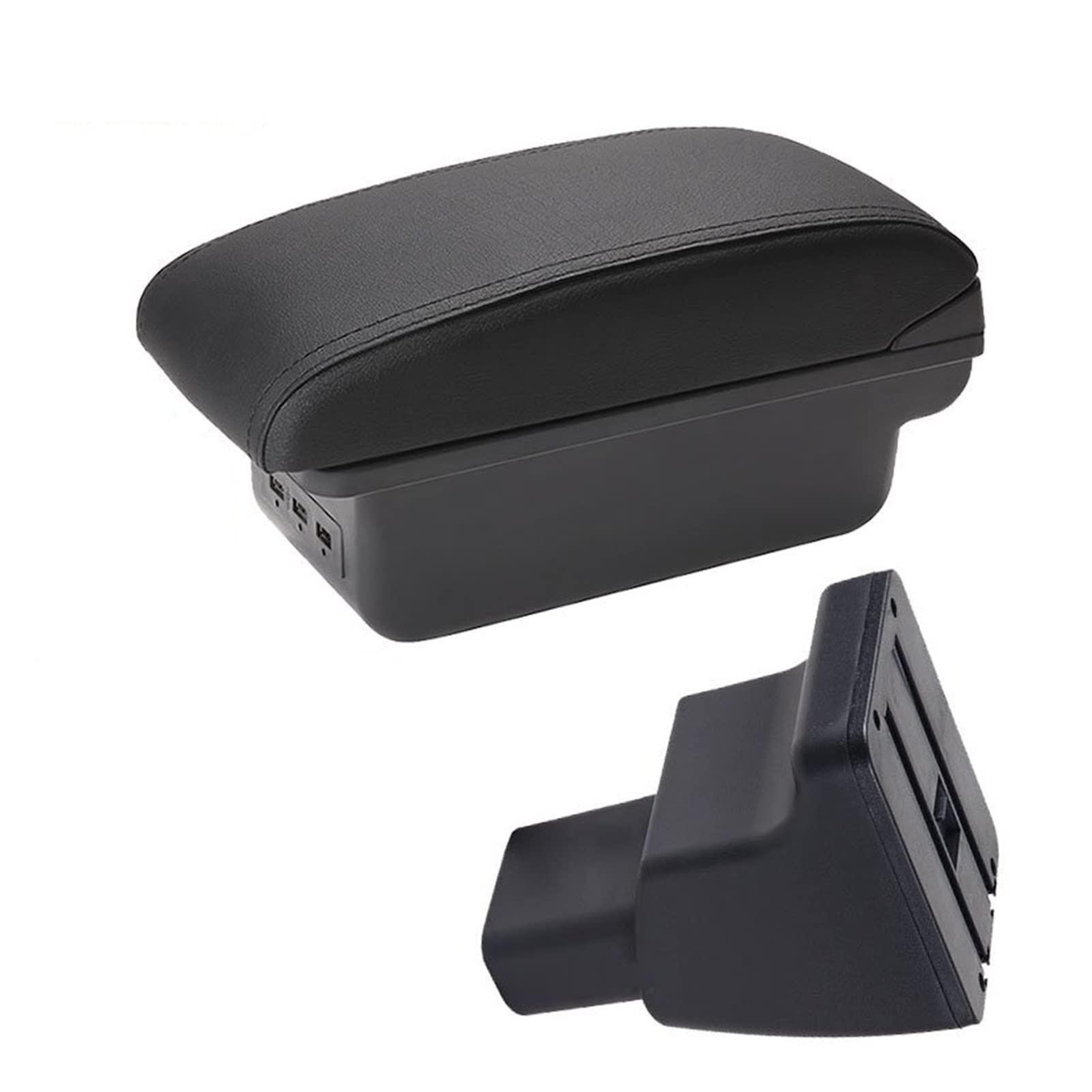 Baiqimv For Hyundai I10 Car Armrest Box USB Car Interior Details Retrofit Storage Box(B2 3USB)