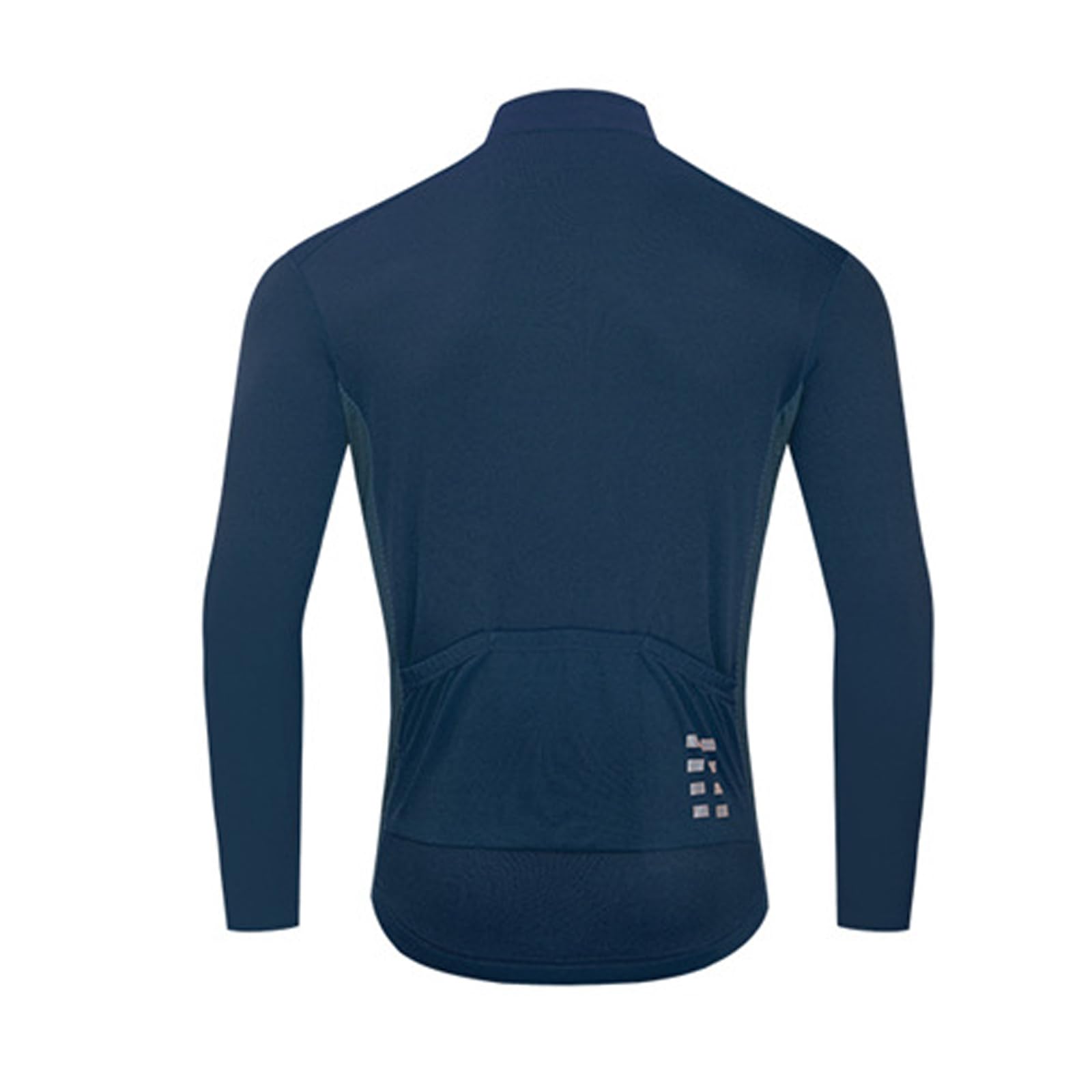 sandbank Men's Basic Cycling Jerseys Long Sleeves Mountain Quick Dry Biking Bicycle Shirt for Men with Back Pockets Blue