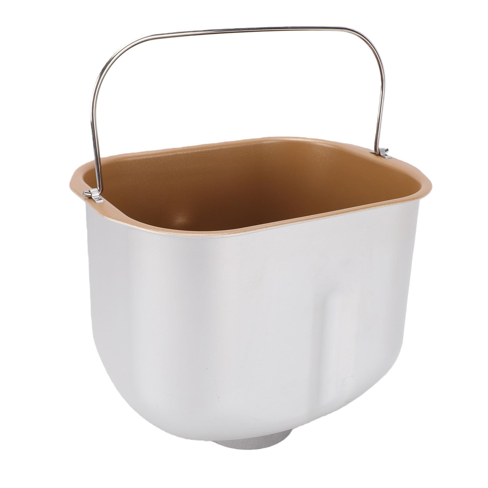 Generic Seau de Cuisson pour Machine à Pain, Pot Intérieur Antiadhésif en Acier Inoxydable pour Usage Domestique et Commercial 197x147x165mm