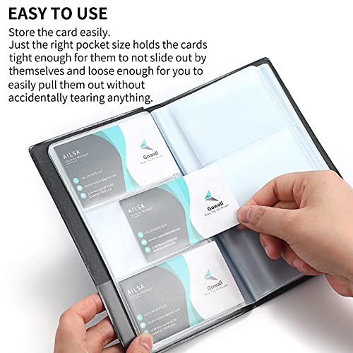 Gowall CAB-2 Business Card Holder 240 Cards Capacity Business Card Organizer thumb #2