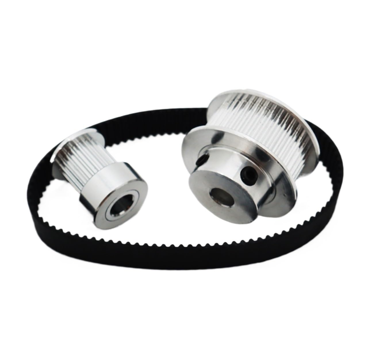 48T 24T 2:1 48 dientes 24 HTD 3M juego de polea distribución ancho correa 15mm engranaje ruedas síncronas HTD3M Kit(48T Bore 6mm,Belt Length 255mm,24T Bore 12mm)