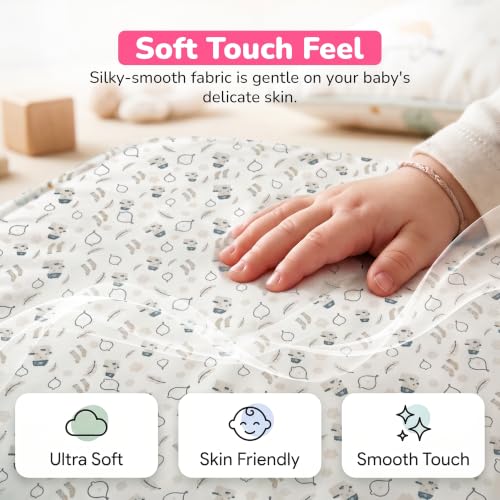 Image of BAYBEE Baby Blanket for Newborns with Pillow, Patented Cooling Technology, Ultra-Soft & Breathable Comforter for Infants, Baby Gift for Girls & Boys (Dream Home)