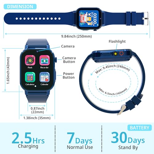Escosen D12 Kids Smart Watch For Boys Girls thumb #7