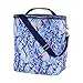 Lilly Pulitzer Insulated Wine Carrier Cooler with Zip Close, Top Handle, and Adjustable Strap (Scale Up)