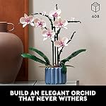 LEGO Botanicals Orchid - Ensemble de fleurs artificielles pour la maison, cuisine, décoration de bureau, adultes 18+ - Cadeau de graduation - 10311