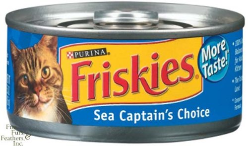 Friskies Classic Pate Sea Captain`s Choice Canned Cat Food 24 - 5.5oz Cans