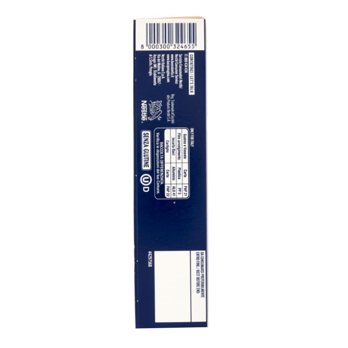 Perugina Baci Bijou Classico Pralinen mit Extra dunkle Schokoladenpraline gefüllt mit Haselnüssen 8x200g + Beni Culinari Kostenloser Schlüsselanhänger