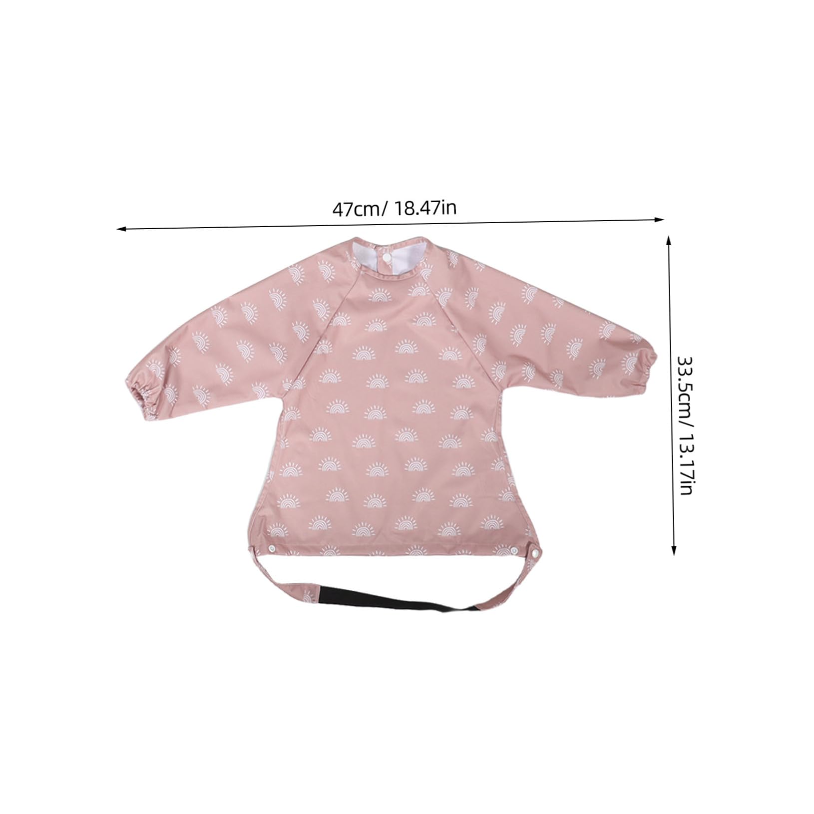 2 Piezas Babero de comida para delantal de cocina para babero de bebé delantal Smock para pequeños poliéster
