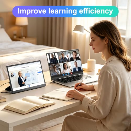 Image of 11.6 Inch Small Portable Monitor, HDMI Display Dual USB-C External Monitor for Laptop, Plug&Play Ultra Slim Travel Display PC Phone Xbox PS5