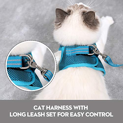 Katzengeschirr für Kätzchen mit Leine ultraleichtes und bequemes Design