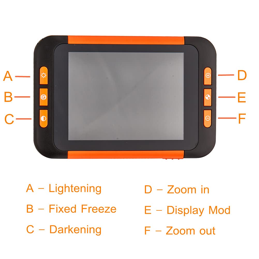 Lupa digital de vídeo portátil JOYWENG LCD, ayuda de lectura electrónica para visión baja, 9 cm
