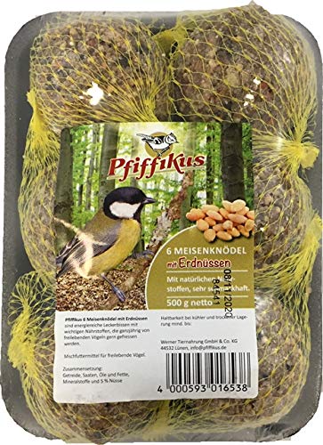 Pfiffikus Meisenknödel Ohne Netz – 50 Stück Im Karton – Hochwertiges Wildvogelfutter Mit Insekten, Erdnüssen & Beeren – Energiereich – 100 % Made In Germany