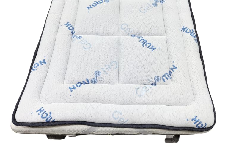FACTORY COLCHON - Topper GelMax 135x200 Apertura Frontal Montaje No Incluido Sistema Hidráulico Supersilencioso Tejido 3D System Transpirable