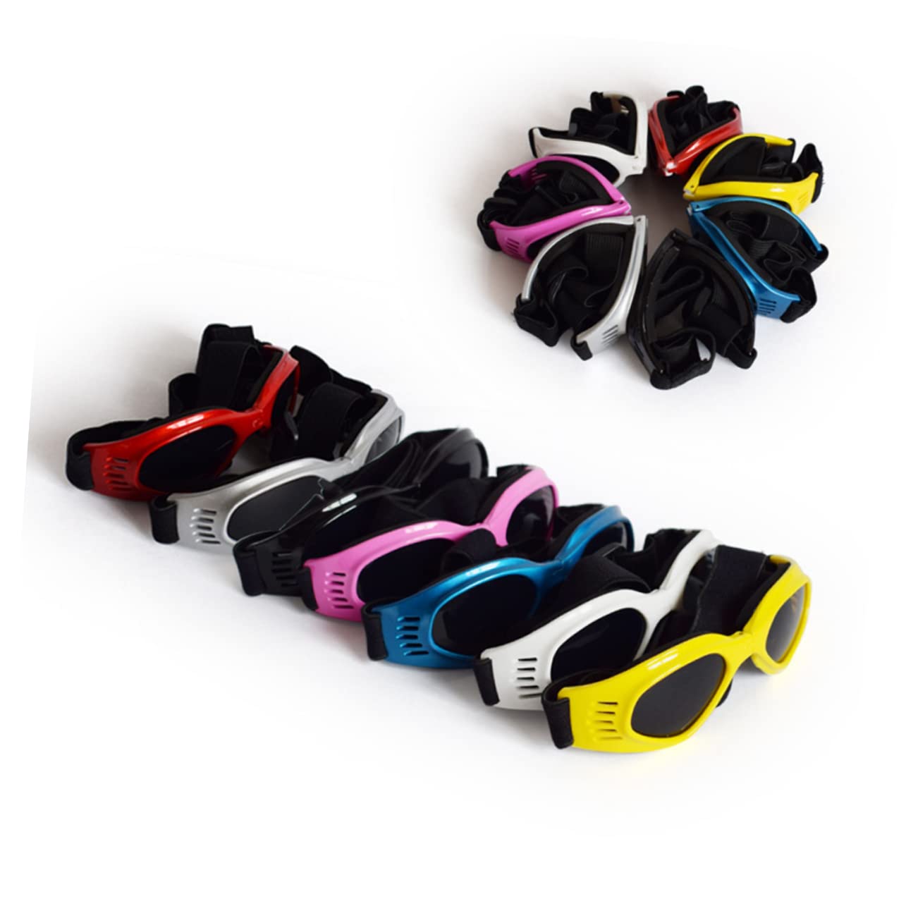 BESPORTBLE Dog Sunglasses Adjustable Straps Uv Protection Pet Goggles for Cats Dogs