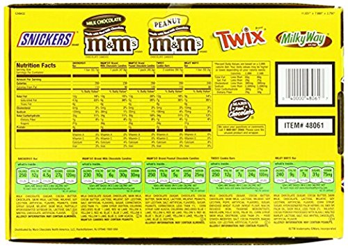 Mars Variety Pack Real Chocolate 30ct Full Size Mixed Singles, 53.66 Ounce