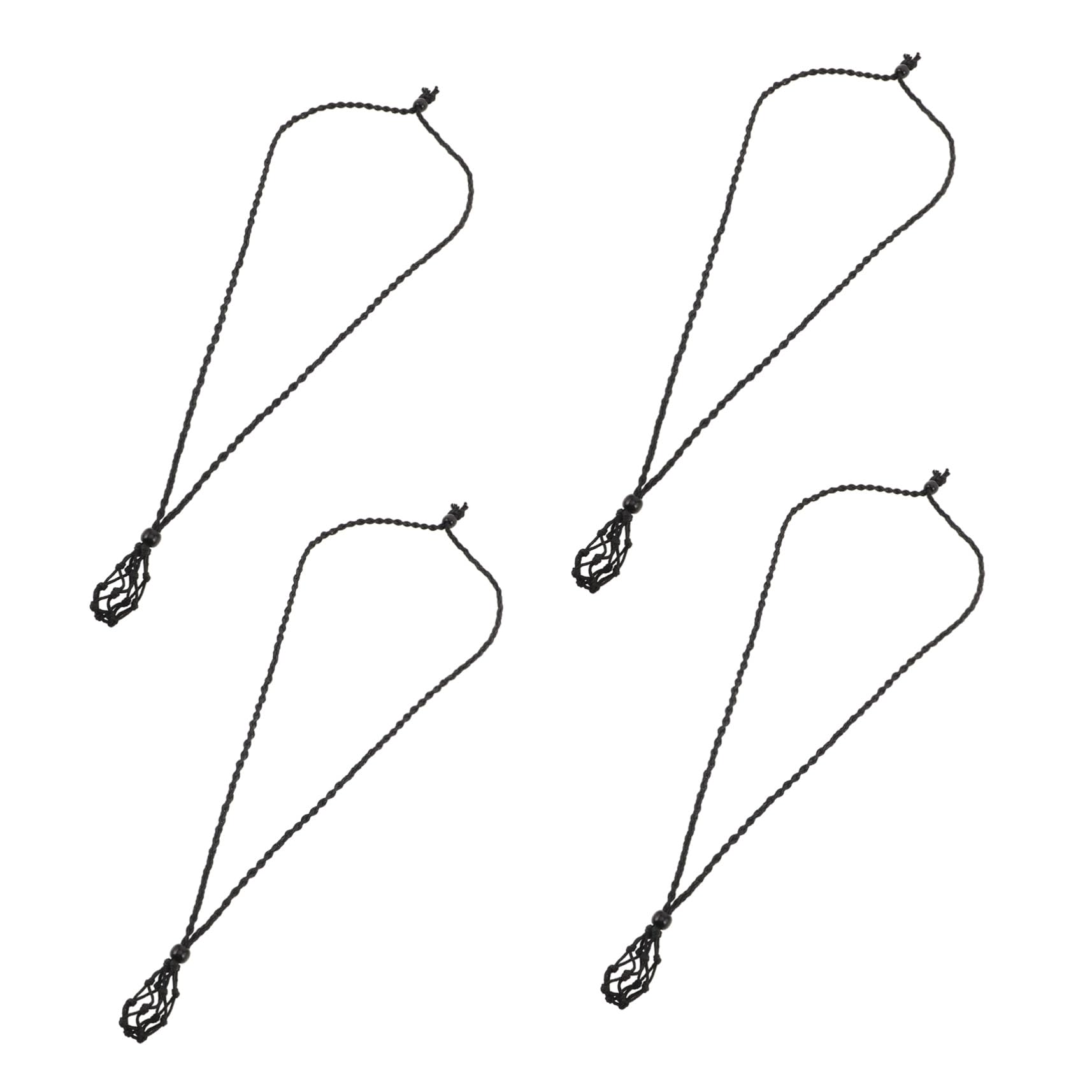 Support pendentif cristal vide en cordon de collier réglable pour fixer vos pierres