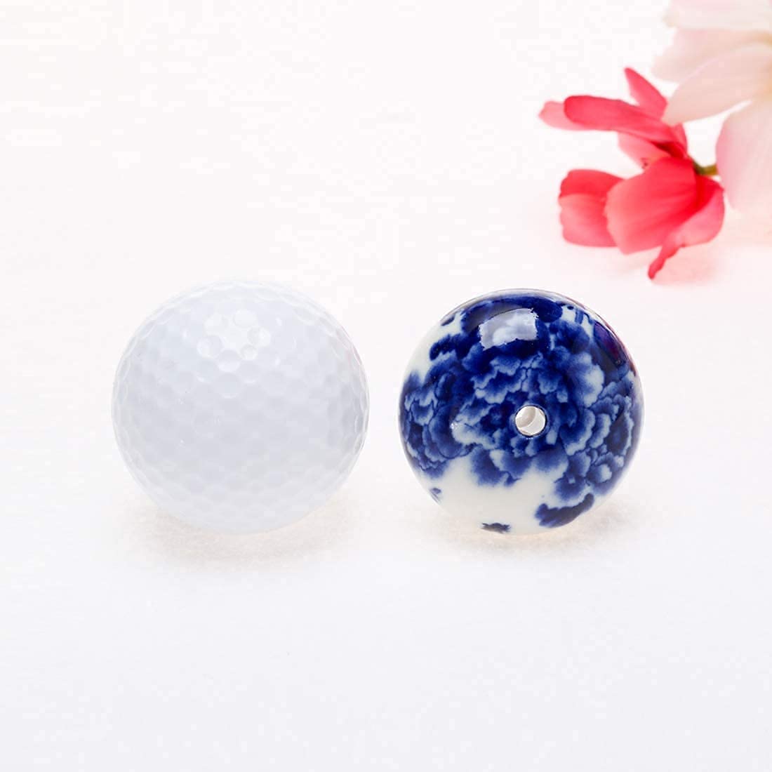Ceramiczne klamki do drzwi 6 szt. Gałki do szuflad zielone 40 mm Gałki do drzwi Gałki do mebli Uchwyty meblowe Ceramiczne gałki do szafek - styl antyczny (Color : Blue and White)