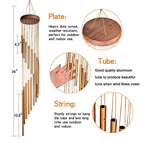Suninyo WIND CHIMES OUTDOOR Clearance,36 Inches Memorial Wind Chimes thumb #1