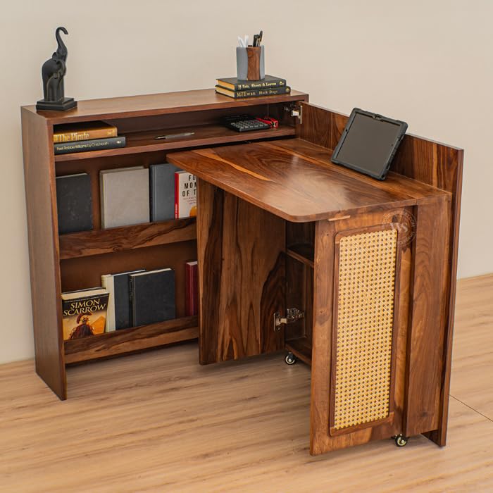 Image of Klaxon L Shaped Study Table for Students and Adults /Computer Table for Home-Office /Gaming Table /Computer Desk for Corner - Wood & Metal (Study Table New, DIY Installation)
