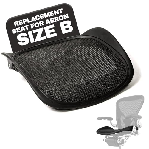Image of Replacement Seat for Herman Miller Classic Aeron Size B Medium (Black Mesh)