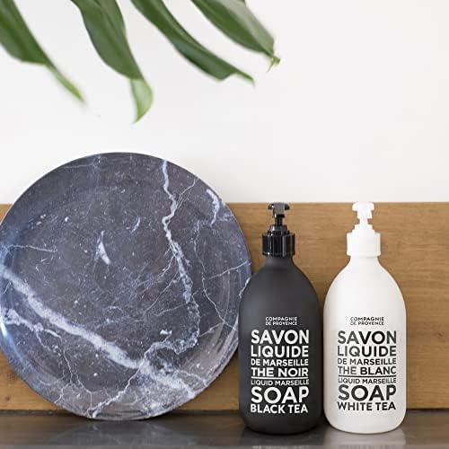 Miniatura 7 de Compagnie de Provence Savon de Marseille - Jabón líquido extra puro, té blanco, botella con bomba de vidrio de 16.9 onzas líquidas