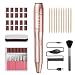 20000RPM Portable Electric Nail Drill Compact Efile Handpiece Professional Manicure Pedicure Nail File Drill Kit for Acrylic, Gel Nails and Home Salon Use, Gold