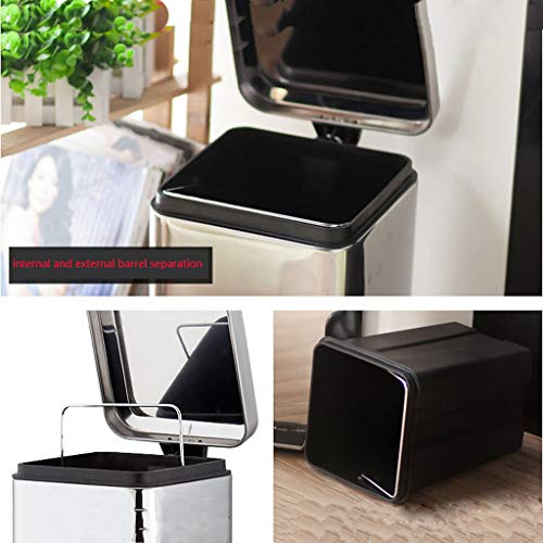 Auto Automatic Sensor Kitchen Waste Dust Bin 3L RVS pedaal prullenbak, Household Deodorant Storage Bucket (Color… - Image 3