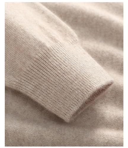 Men's High Collar Sweater Thickened Warm Loose Slim Fit Long Sleeve Sweater Casual Solid Color Pullover4