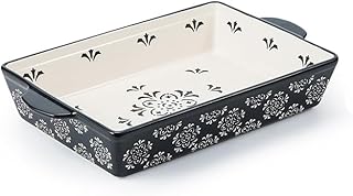 Casserole Dish, 9x13 Baking Dish, Nonstick Ceramic Baking Pan with Handl...