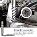 THINKPRO 36Pcs Screw & Bolt Extractor Set, 2-in-1 Multi-Spline Lug nut Remover, Easy out Stripped Screw Removal Tool Kit for Damaged, Frozen, Studs, Rusted, Rounded-Off Bolts, Nuts