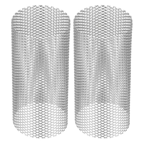 Image of PATIKIL 2 Pcs 30mm OD Strainer Mesh, 60mm H Screen Y Shaped Strainer Filter Valve Mesh Screen 304 Stainless Steel Strainer Mesh for Debris Pump Water Oil Separation