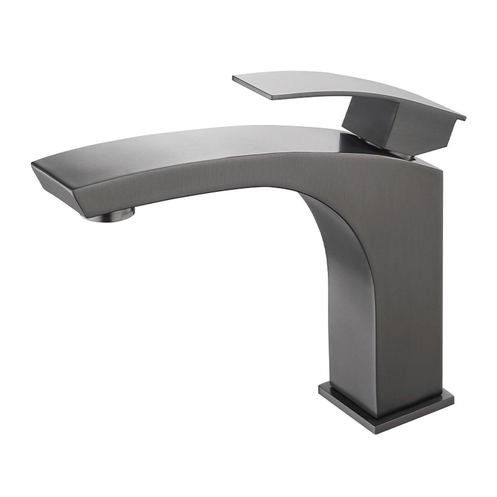 Fanjubei Bullet Ash Bathroom 304 Stainless Steel Hot And Cold Basin Faucet, Gunpowder Ash