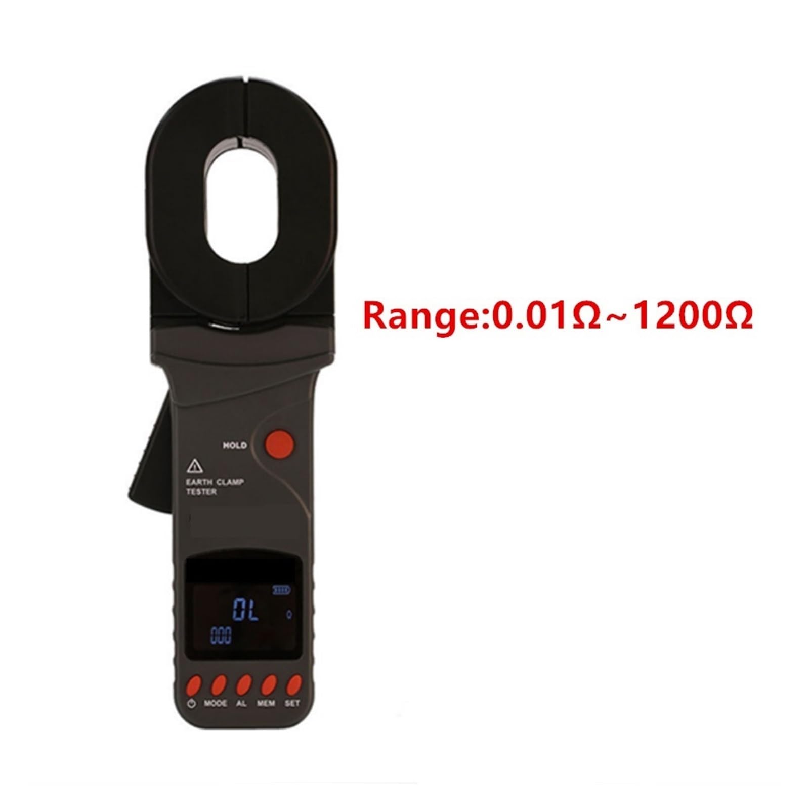 Probador de Resistencia Digital Probador de Resistencia a Tierra con Abrazadera Digital, protección contra Rayos, probador for relámpagos(FR2000APlus 200ohm)
