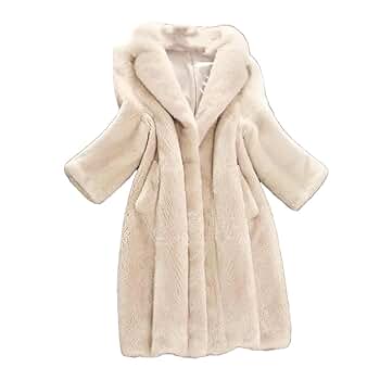 SLOBE IENA Mink Fake fur Coat ベージュ Faux Mink Fur Coat Womens Winter Jacket Gradient Hooded Warm