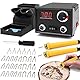 Pyrographie Maschine mit 2 Stifte, Luriseminger 60W CE Zertifiziert Holzverbrennungs mit 30 Pyrography Drahtspitzen, 0-700℃ Einstellbare Temperatur Brandmalerei Lötkolben Set für Holz Leder Bambus