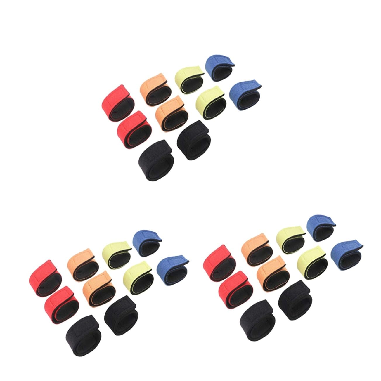 BESPORTBLE 3sets Fishing Rod Tie Straps Elastic Rod Sleeves Fishing Pole Covers Belts Skid-proof for Boat 8pcs*3