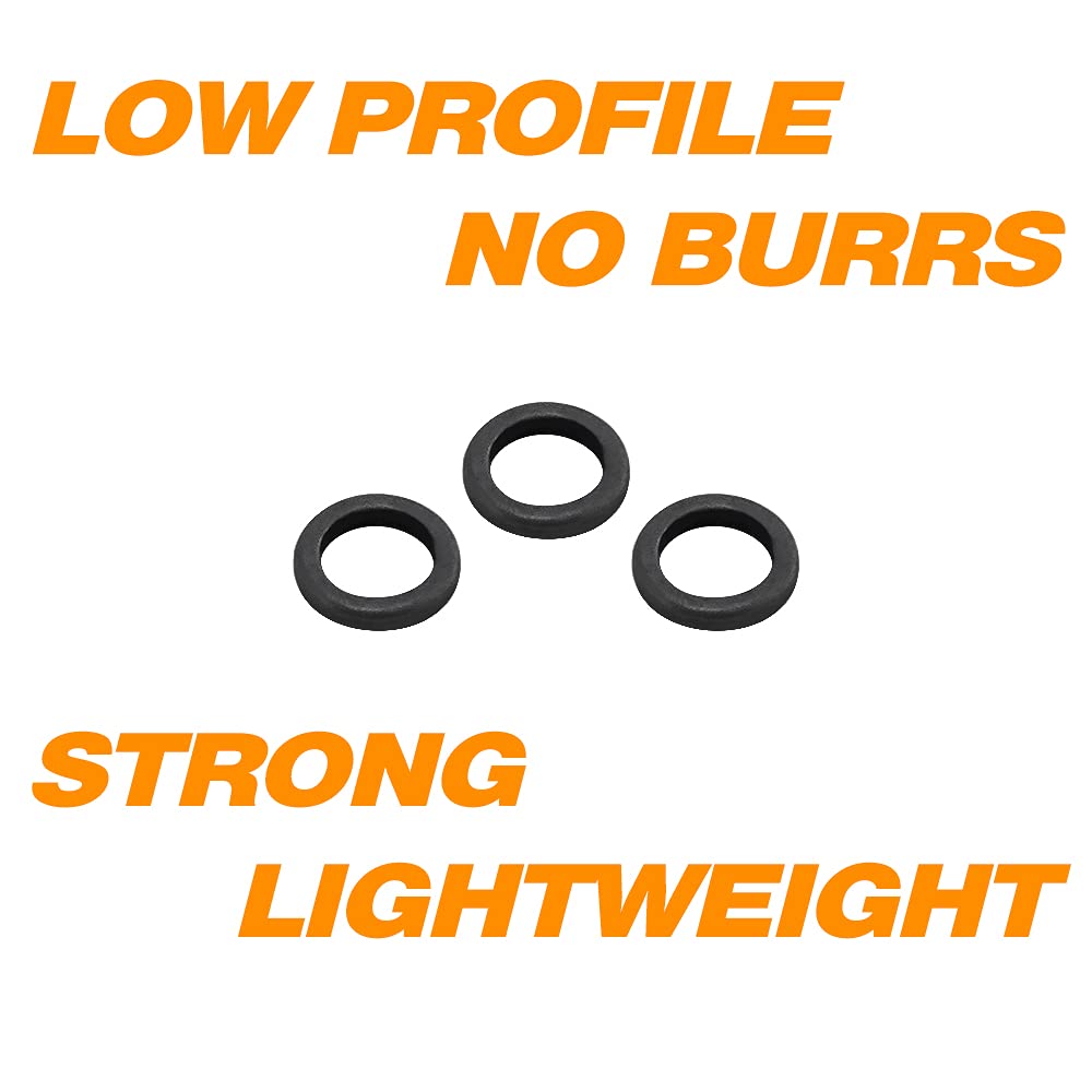 Dr.Fish 50 Pack Fly Fishing Tippet Rings Stainless Steel Solid Lightweight Low Profile 2mm/2.5mm Freshwater Trout Salmon Crappie Bluegill Steelhead