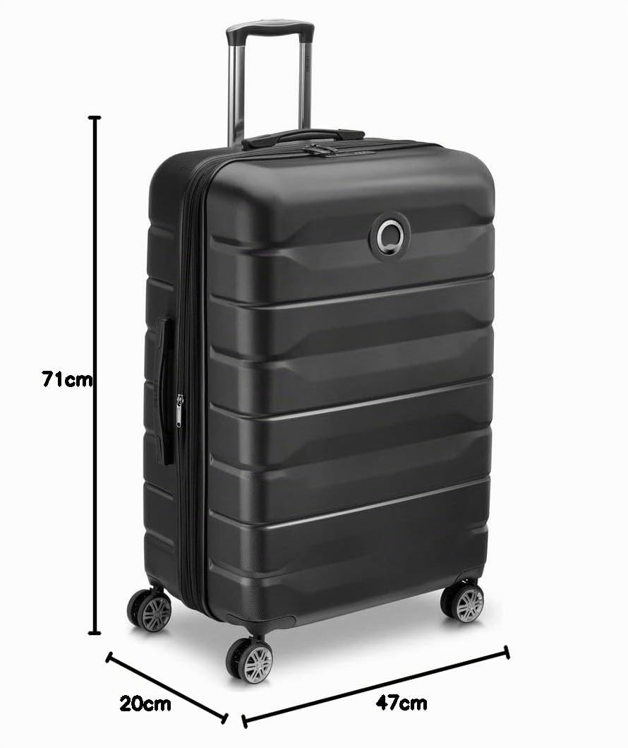 DELSEY Paris - Air Armour - Maletas de Viaje - 77cm x 51cm x 30cm - Negro - XL