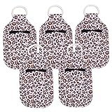 Yardenfun Reiseflaschen-Schlüsselring-Set: 5-teiliges Neopren-Handflaschenüberzug-Schlüsselbundbeutel