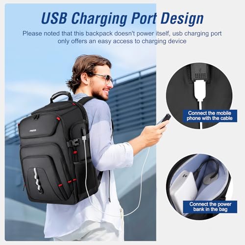 Mochila para portátil MOSISO 18.4 pulgadas negra miniatura 4