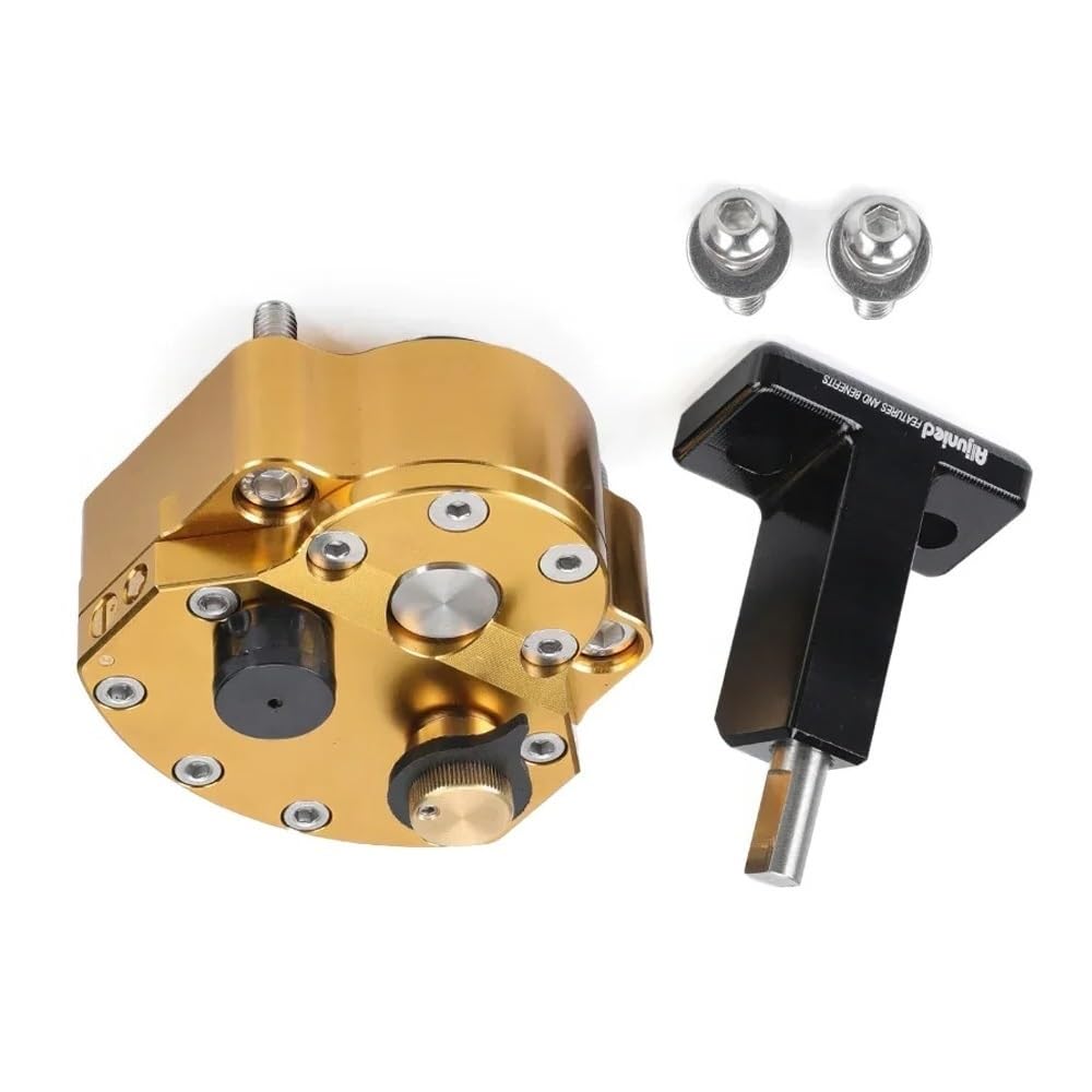 Direction Réglable Accessoires Moto Amortisseur Direction Stabilisateur Kit Chocs Contrôle Sécurité Marche Arrière Pour 450 Pour Rallye(YELLOW)