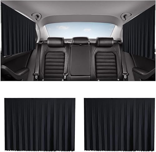 VAGURFO 2 parasoles magnéticos para ventana de automóvil, persianas magnéticas de privacidad, el parasol garantiza la protección de la privacidad y